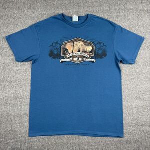 Vintage Carlsbad Caverns Nation Park T-Shirt Men's Large Blue Nature Wildlife